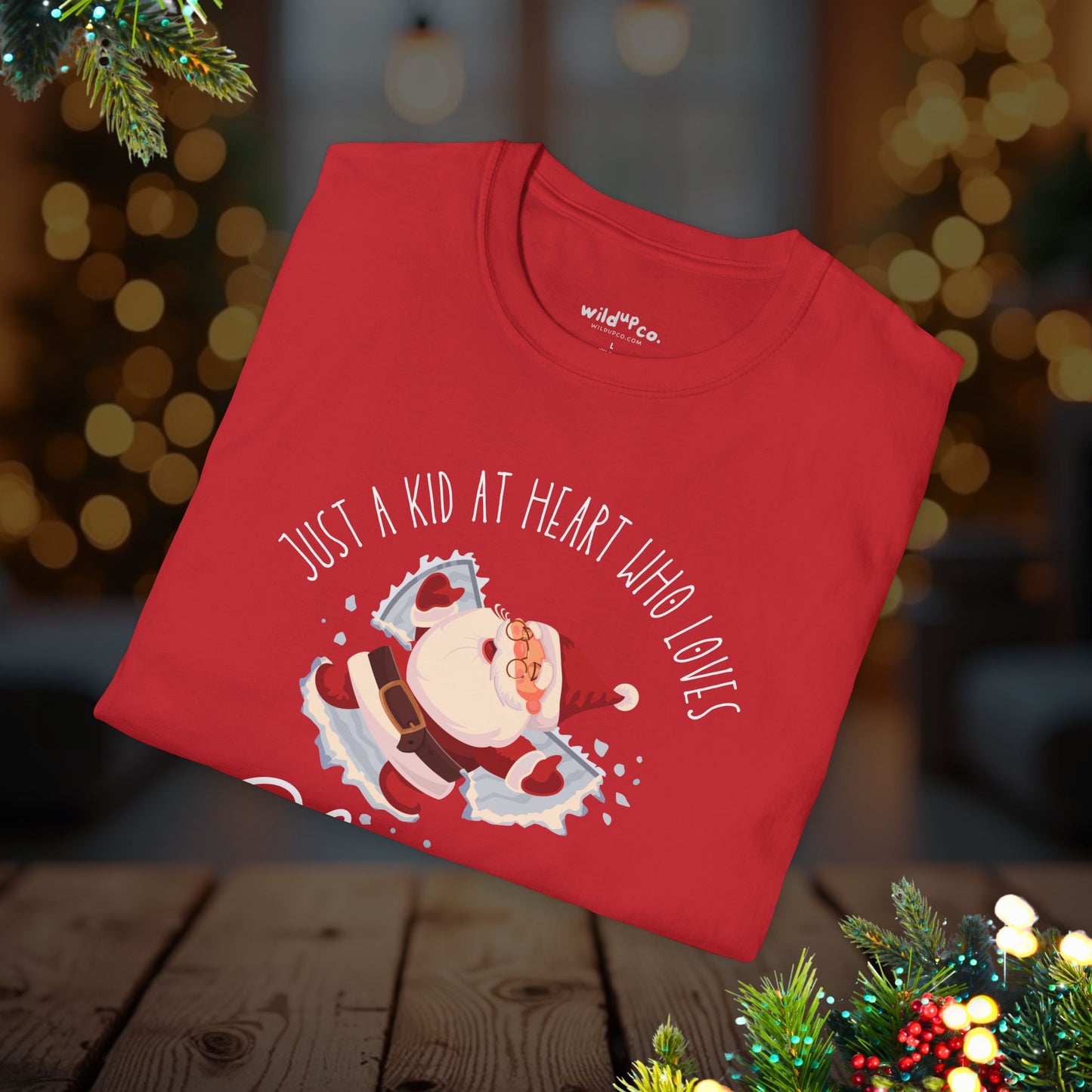 Christmas Santa Snow Angel Tee