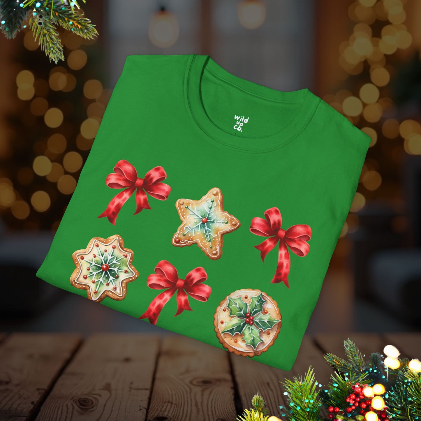 Christmas Cookie + Bows Tee