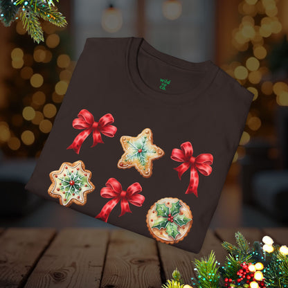 Christmas Cookie + Bows Tee
