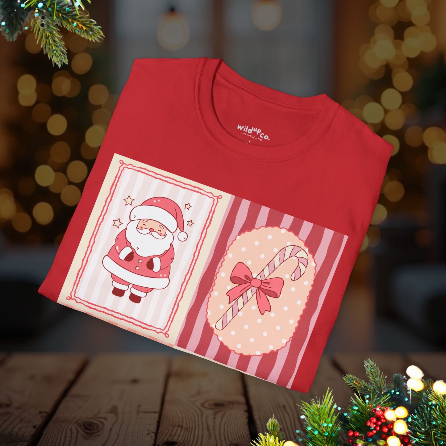 Coquette Christmas Patchwork Tee