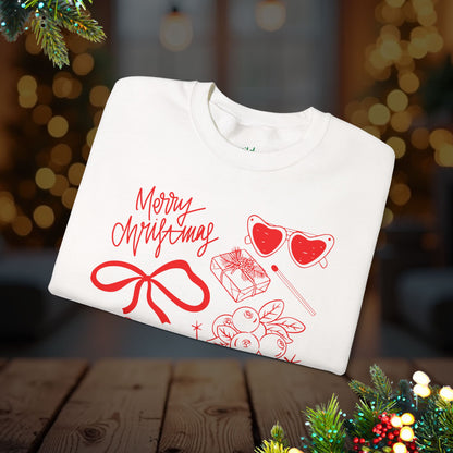 Christmas Doodles Crewneck Sweatshirt