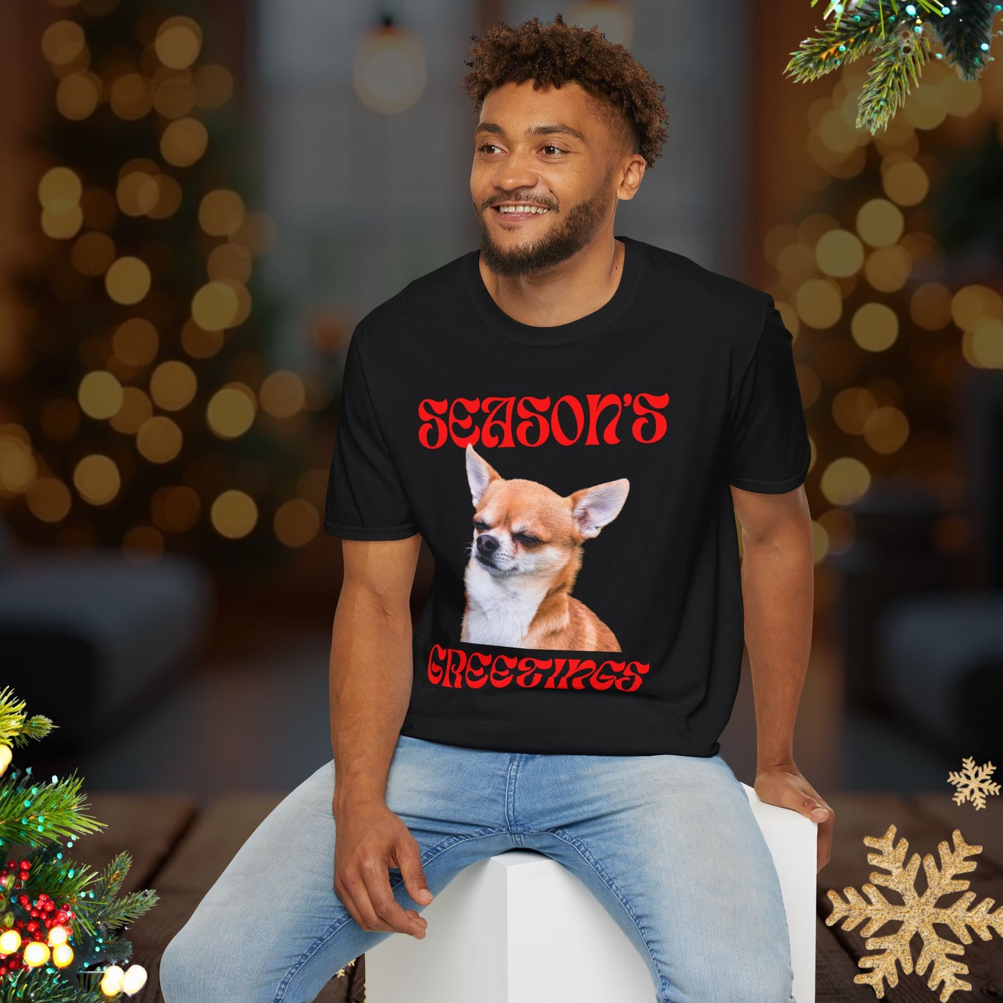 Season’s Greetings Chihuahua Tee