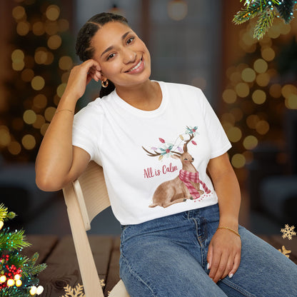 All Is Calm Christmas Tee