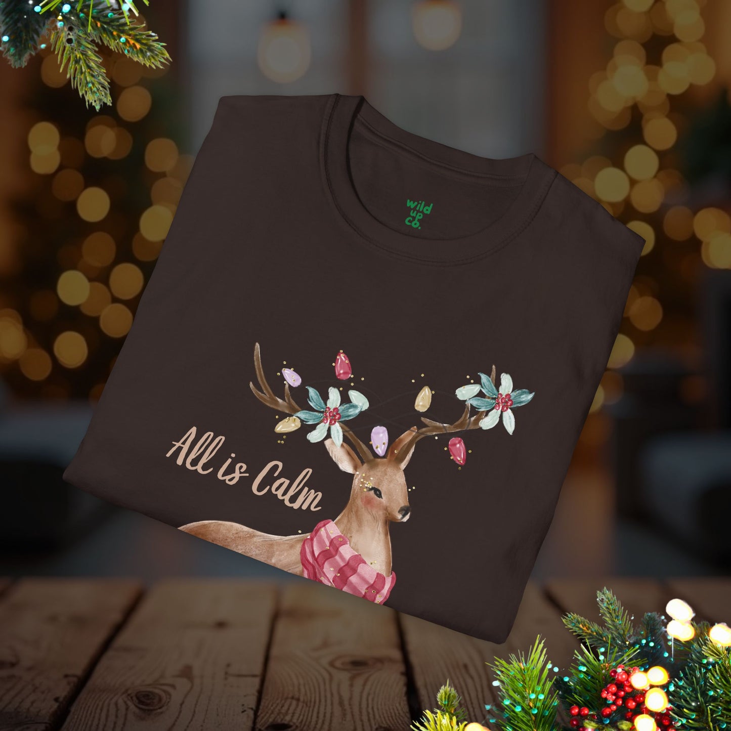 All Is Calm Christmas Tee