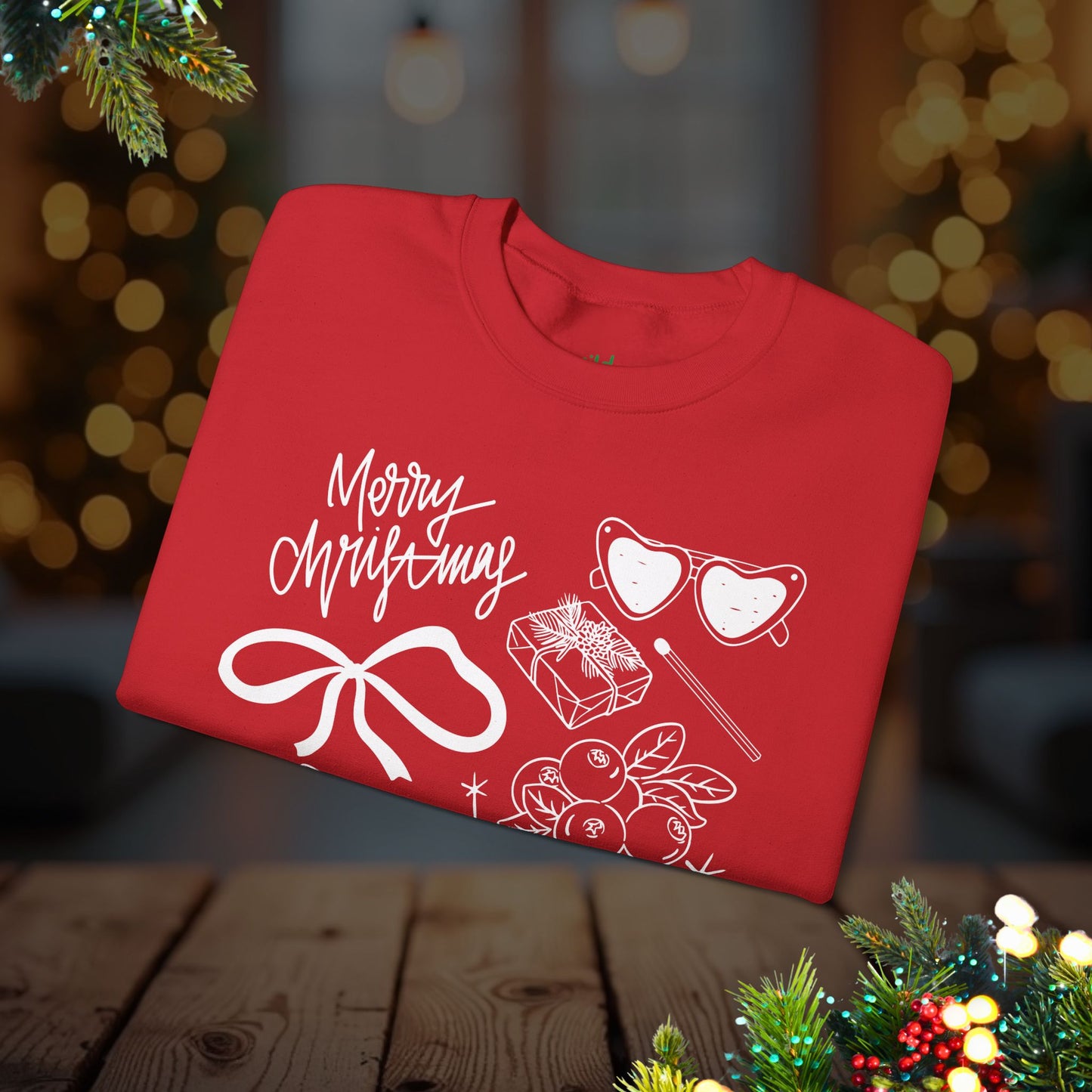 Christmas Doodles Crewneck Sweatshirt