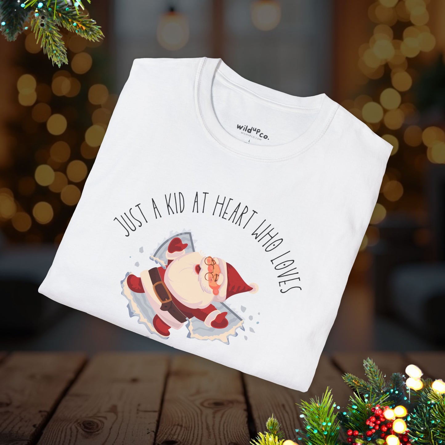 Christmas Santa Snow Angel Tee