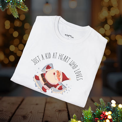 Christmas Santa Snow Angel Tee