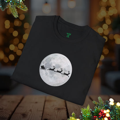 Santa’s Sleigh Moon Tee