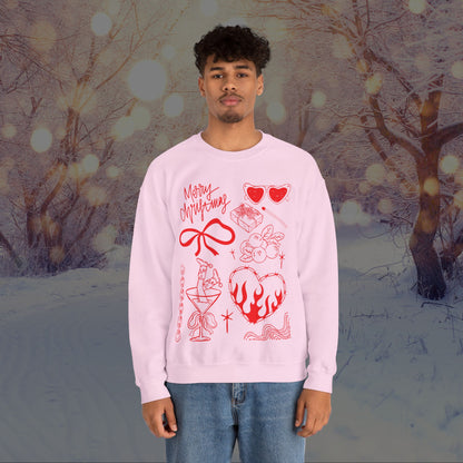 Christmas Doodles Crewneck Sweatshirt