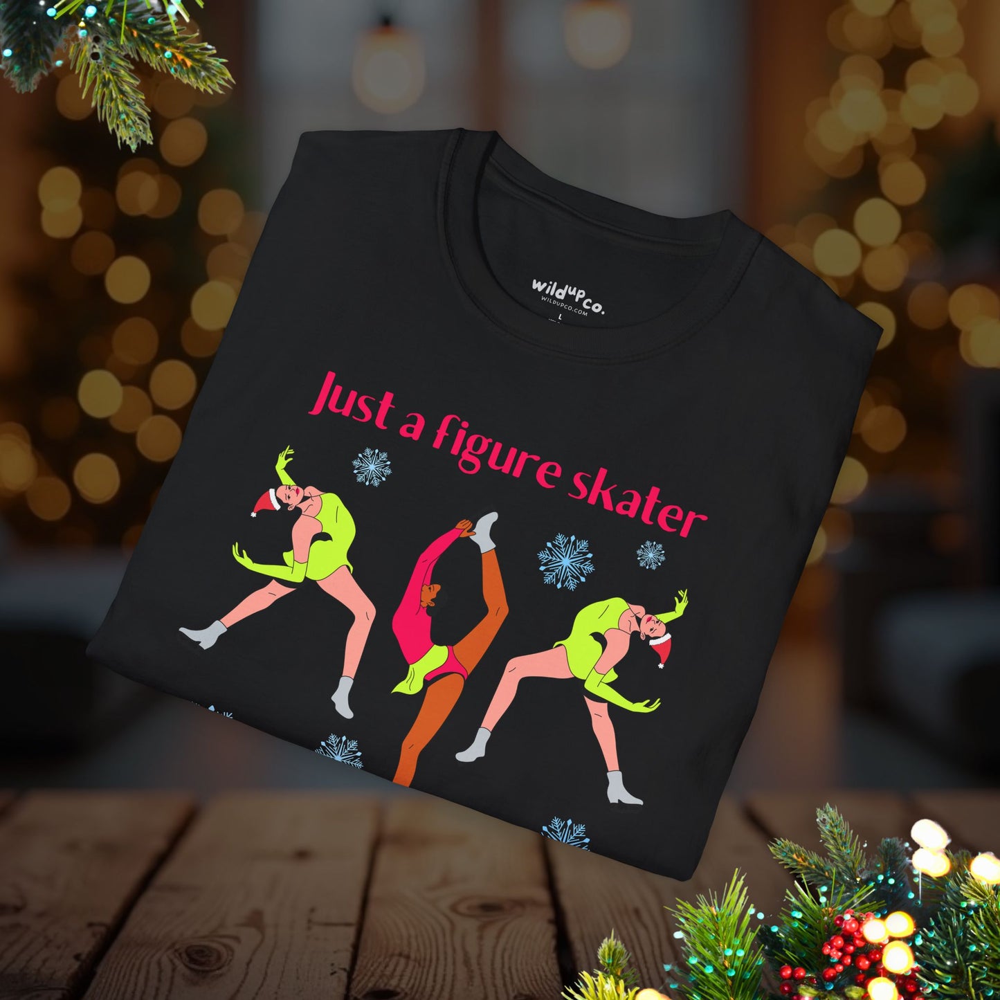 Figure Skater Who Loves Christmas Tee
