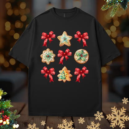 Christmas Cookie + Bows Tee