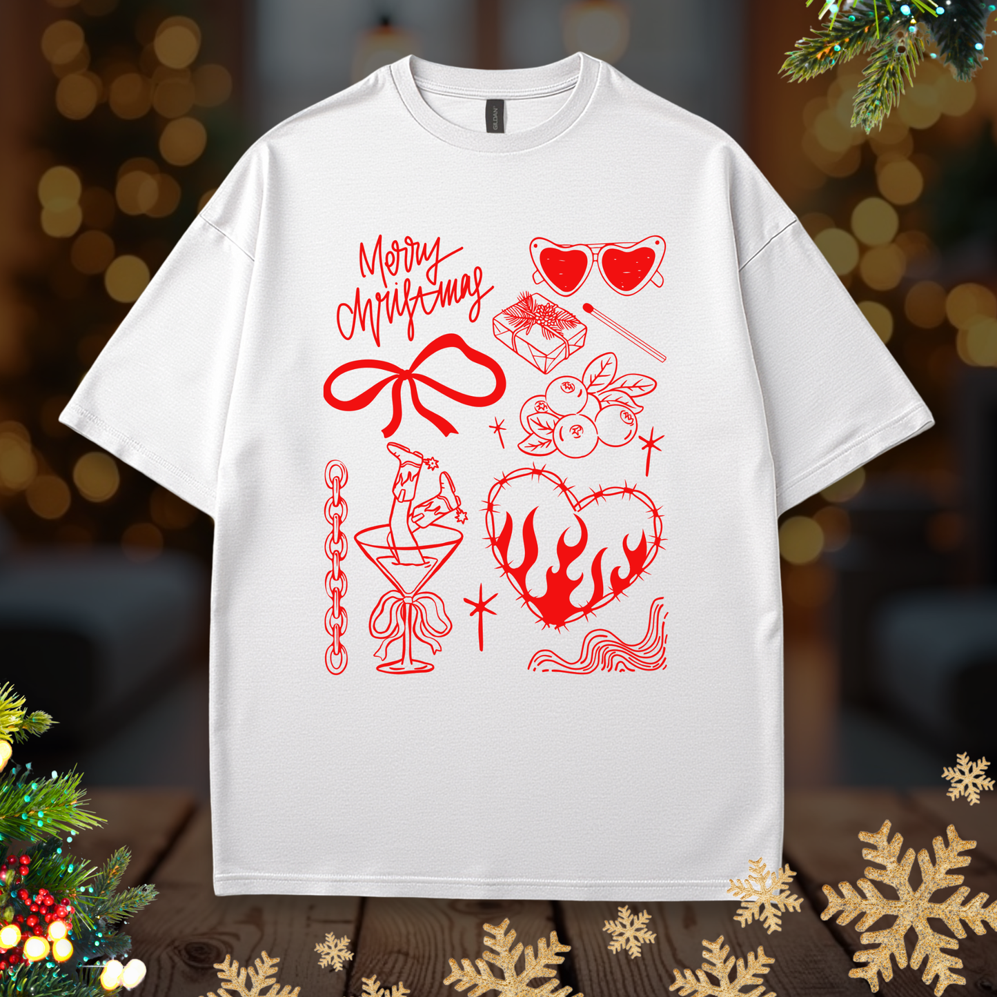 Christmas Doodles Tee