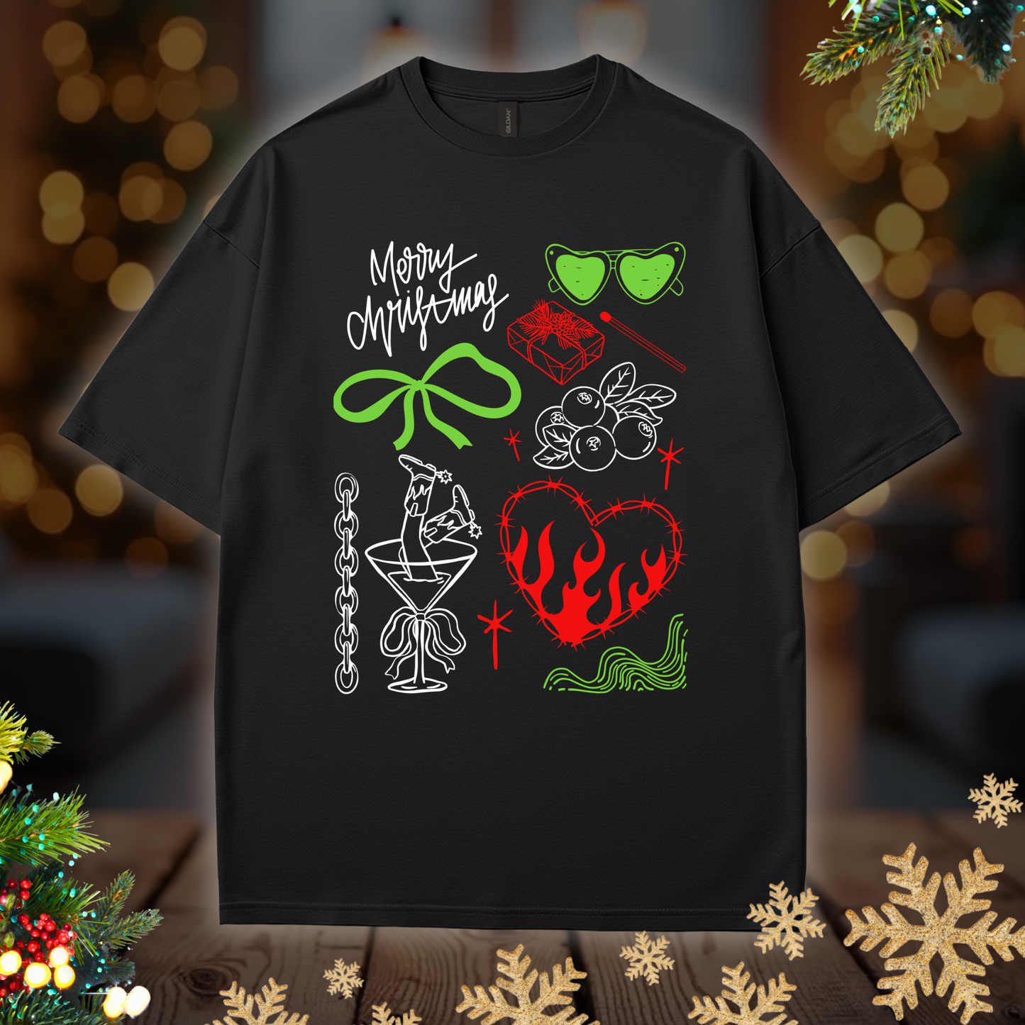 Christmas Doodles Tee