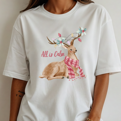 All Is Calm Christmas Tee