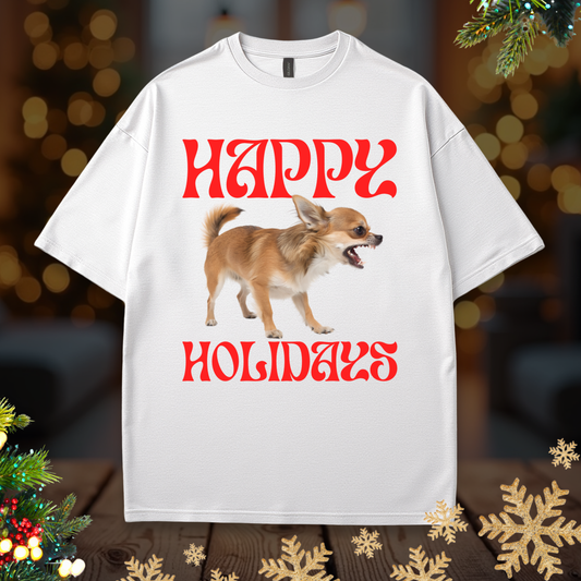 Happy Holidays Chihuahua Tee