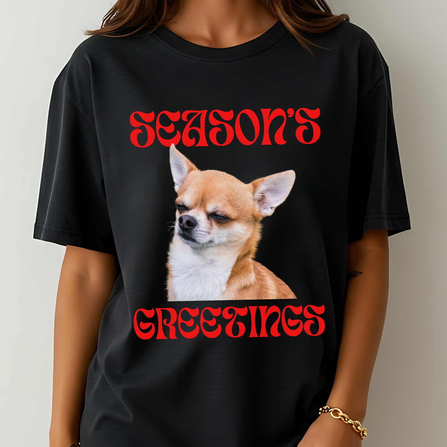 Season’s Greetings Chihuahua Tee