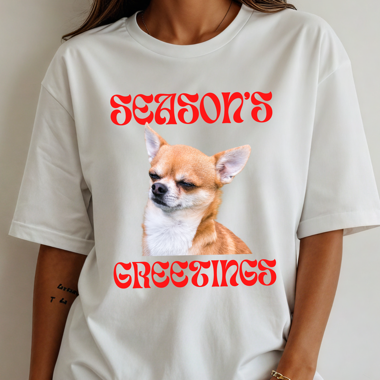 Season’s Greetings Chihuahua Tee