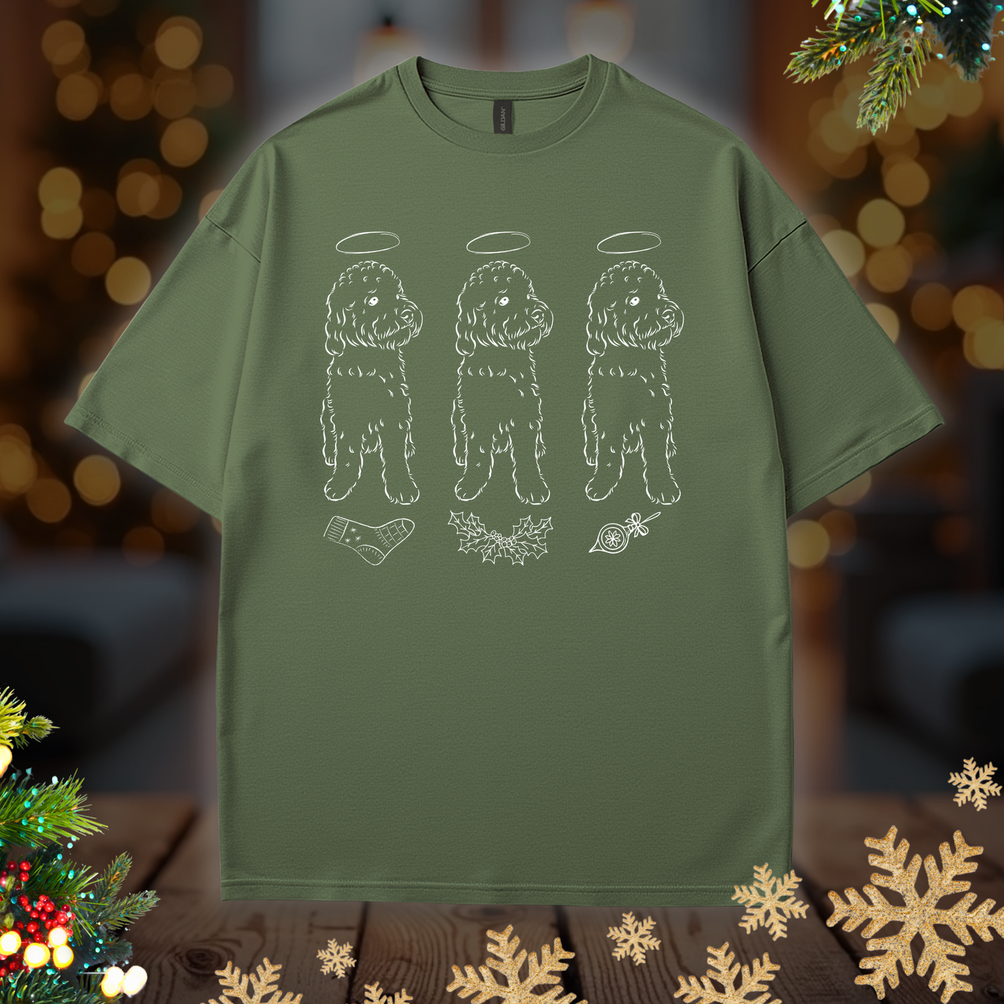 Labradoodle Christmas Tee
