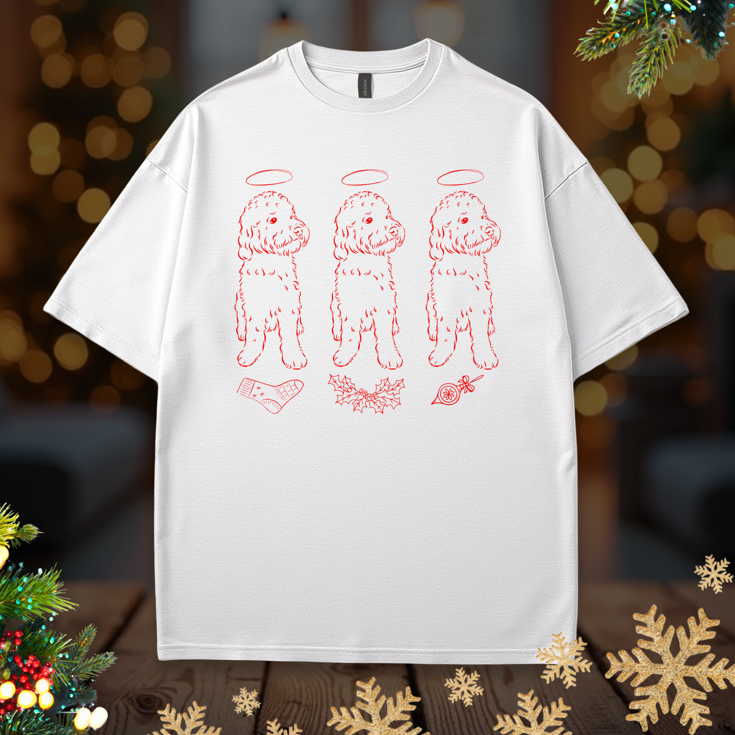 Labradoodle Christmas Tee
