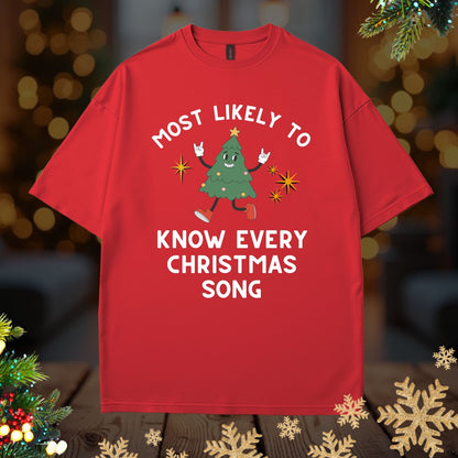 'Most Likely To Know Every Christmas Song’ Christmas Shirt
