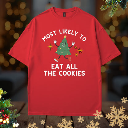 'Most Likely To Eat All the Cookies’ Christmas Shirt