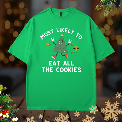 'Most Likely To Eat All the Cookies’ Christmas Shirt