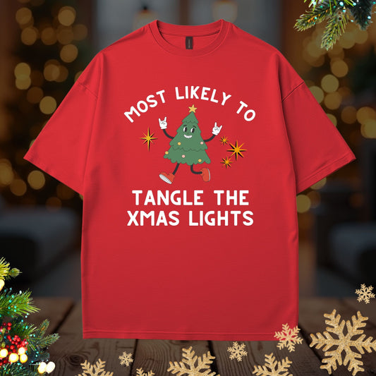 'Most Likely To Tangle the Christmas Lights’ Christmas Shirt