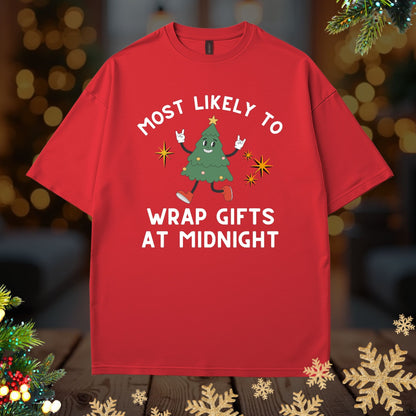 'Most Likely To Wrap Gifts At Midnight’ Christmas Shirt