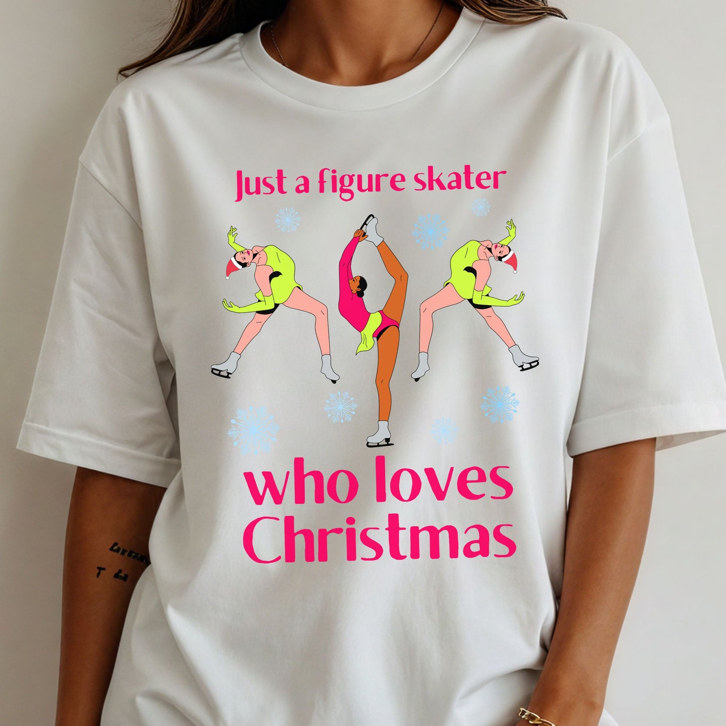 Figure Skater Who Loves Christmas Tee