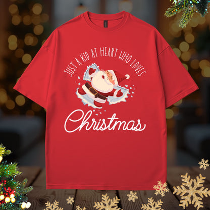 Christmas Santa Snow Angel Tee