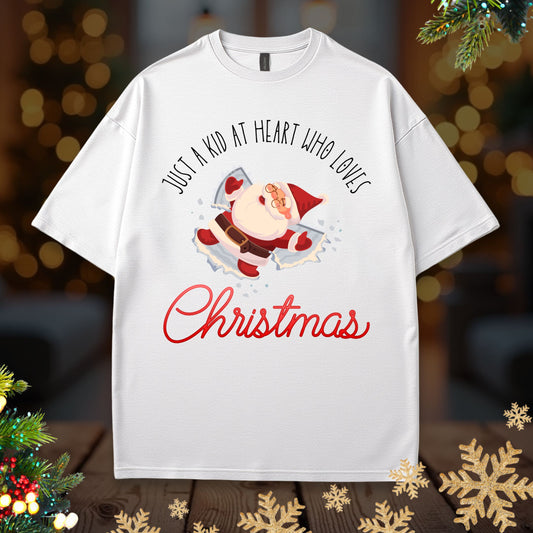 Christmas Santa Snow Angel Tee
