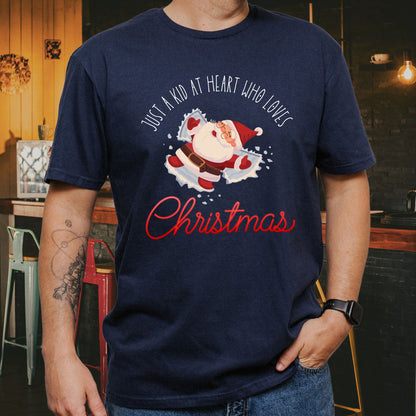 Christmas Santa Snow Angel Tee