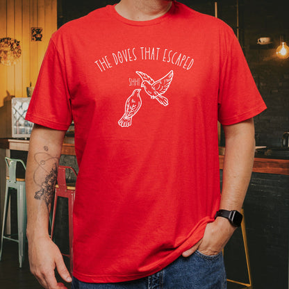 Turtle Doves 12 Days of Christmas Funny T-Shirt — Minimalist Dove Line Art Tee