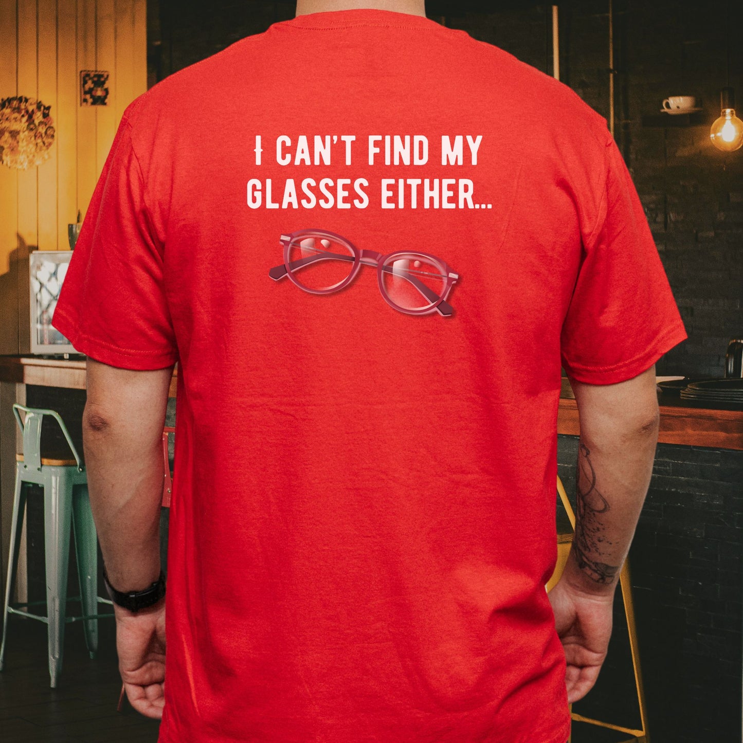 “Have You Seen My Keys? / I Can’t Find My Glasses Either” Funny Lost Items Graphic Tee