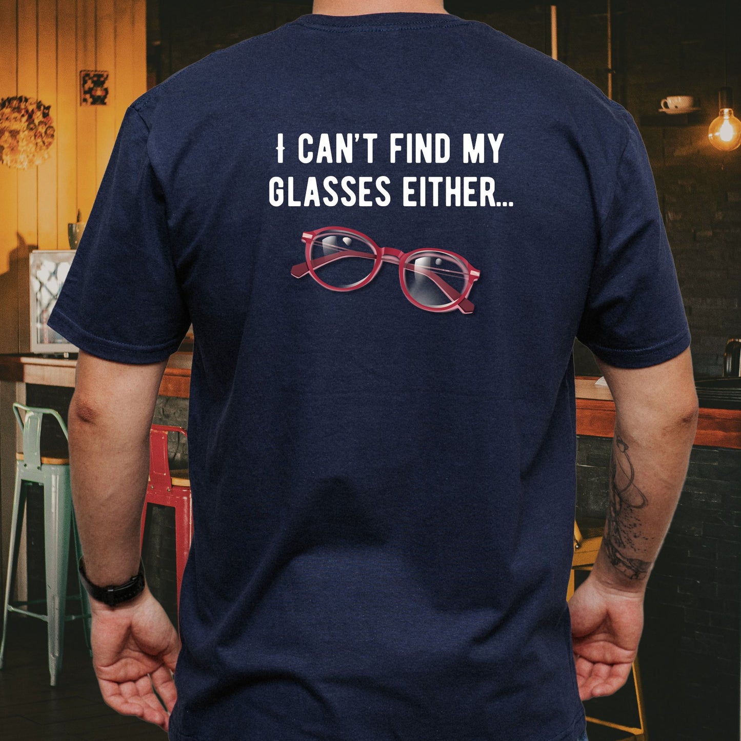 “Have You Seen My Keys? / I Can’t Find My Glasses Either” Funny Lost Items Graphic Tee