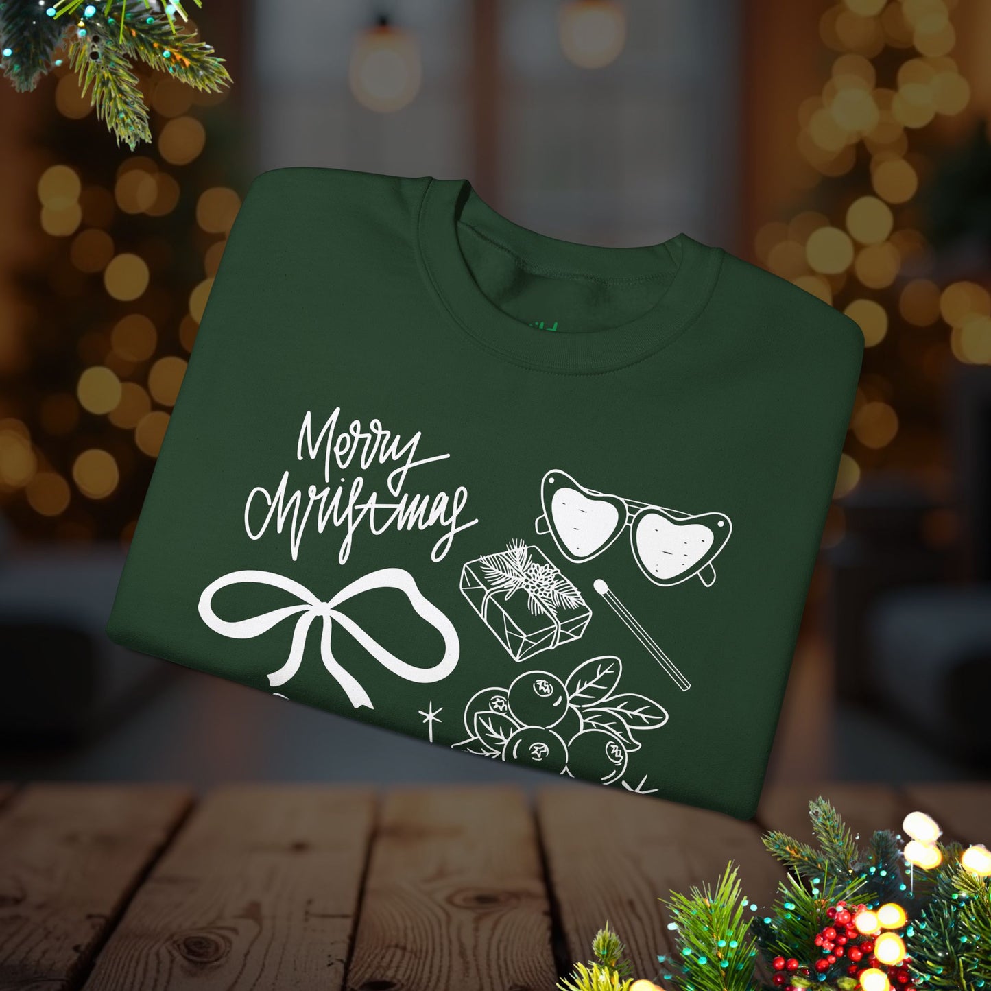 Christmas Doodles Crewneck Sweatshirt