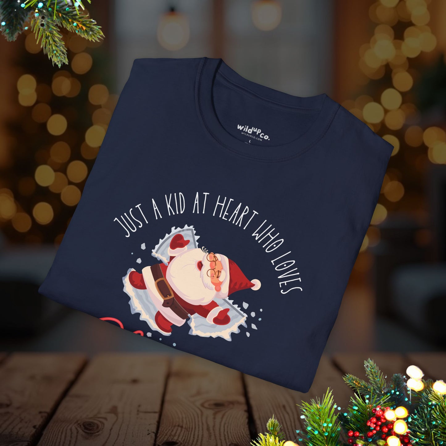 Christmas Santa Snow Angel Tee