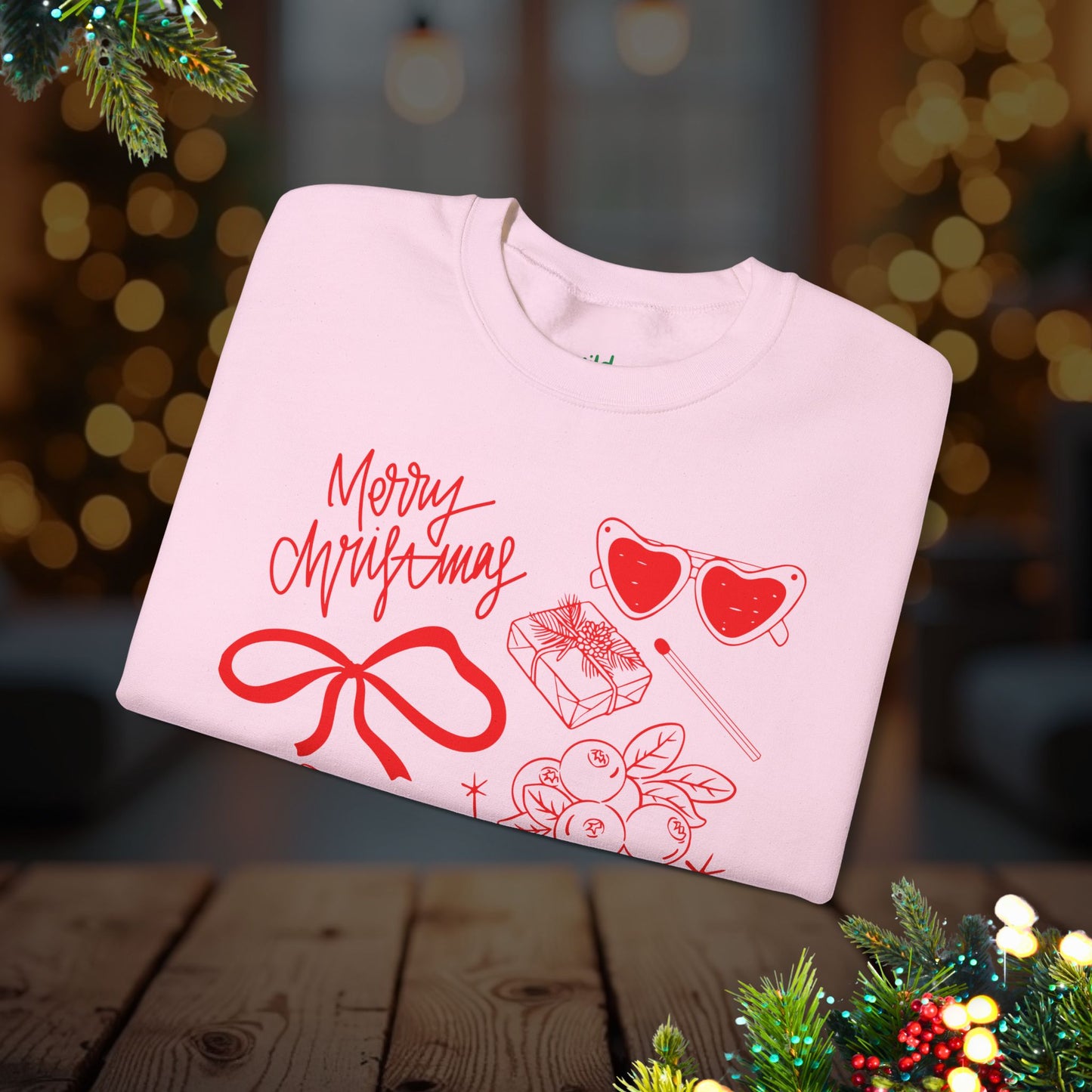 Christmas Doodles Crewneck Sweatshirt