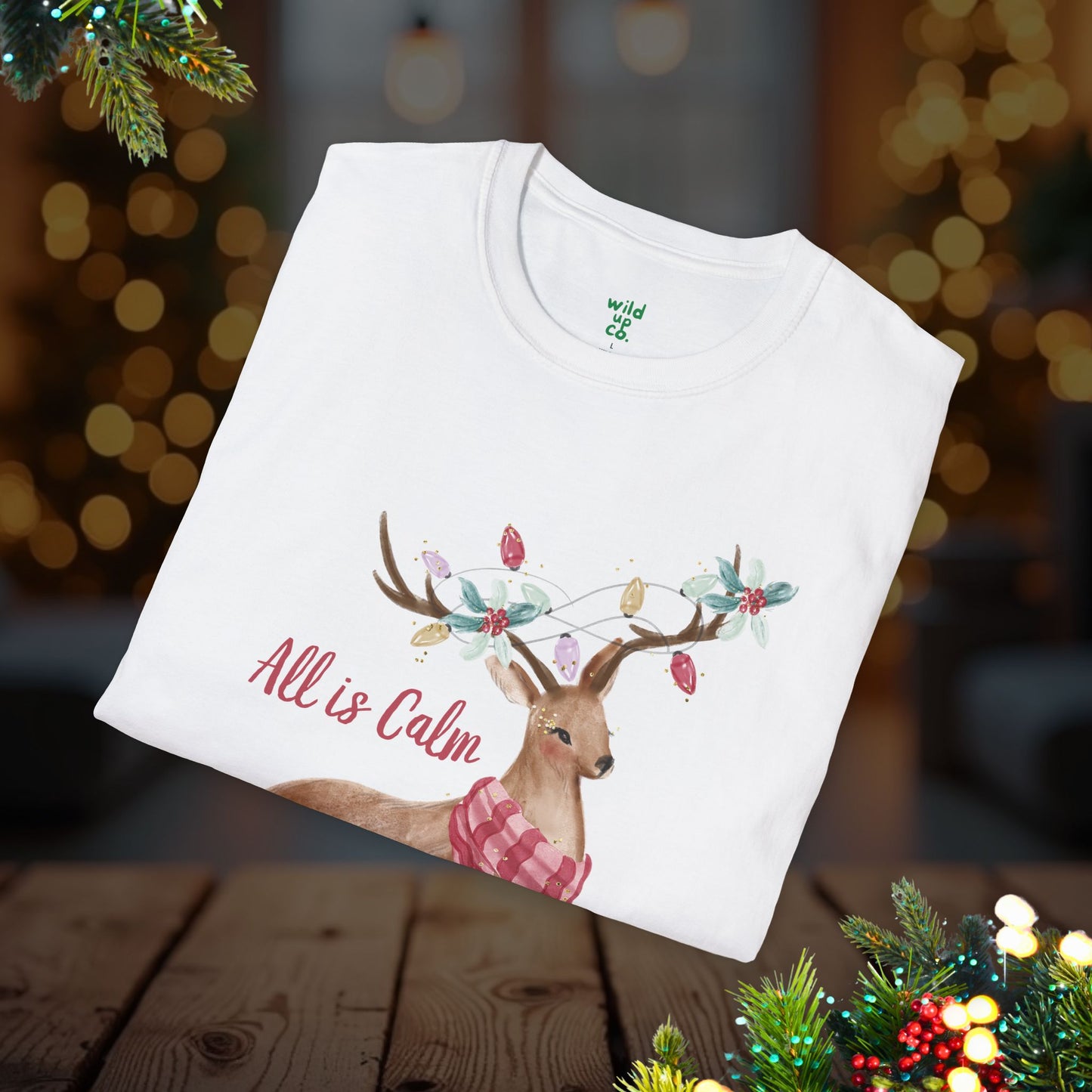All Is Calm Christmas Tee