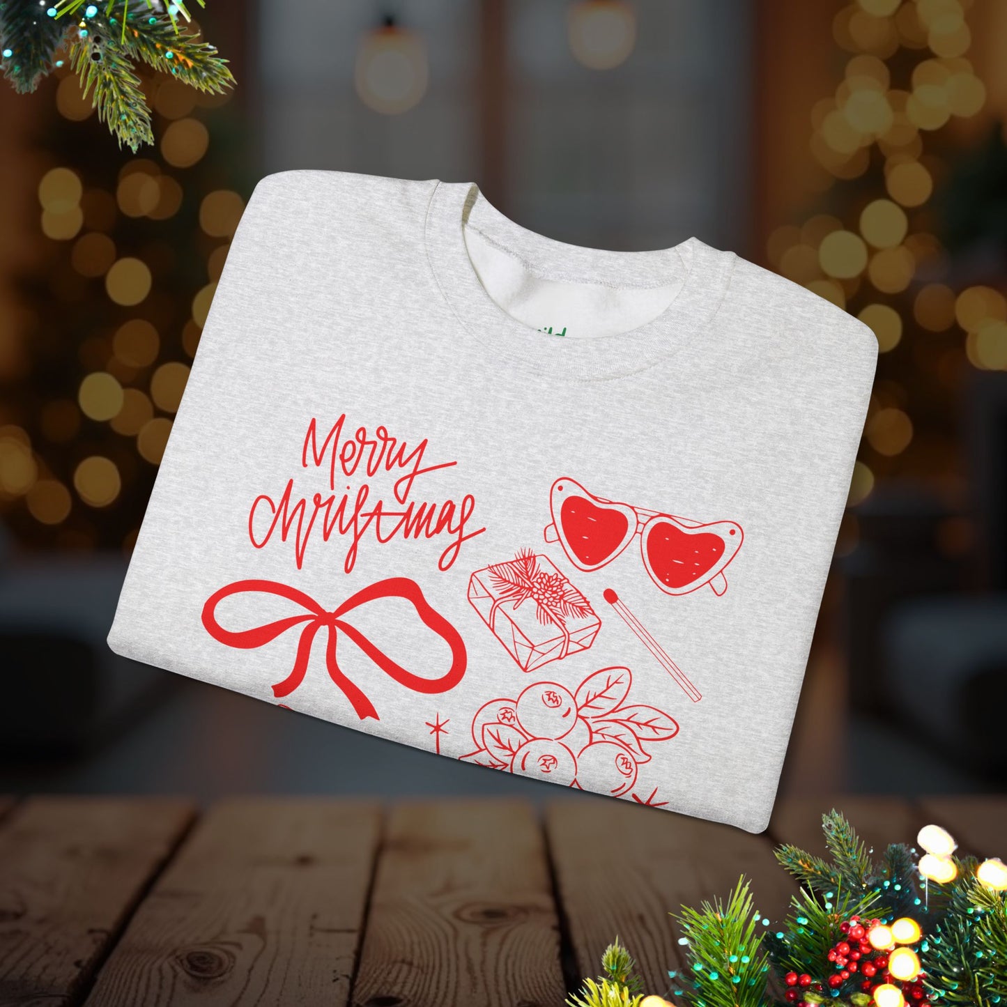 Christmas Doodles Crewneck Sweatshirt