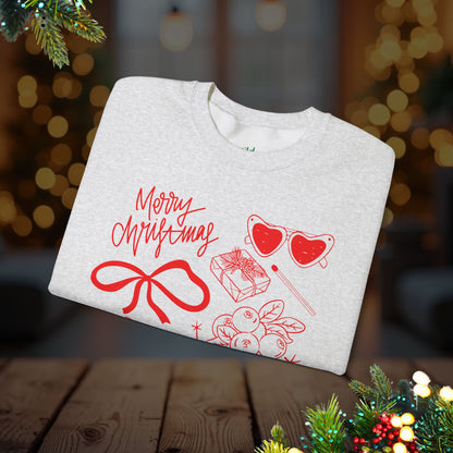 Christmas Doodles Crewneck Sweatshirt