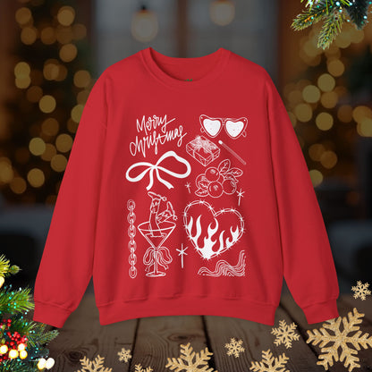 Christmas Doodles Crewneck Sweatshirt
