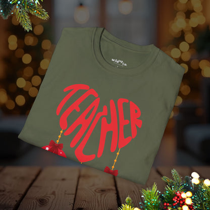 Teacher Christmas T-Shirt — Holiday Ornaments Graphic Tee
