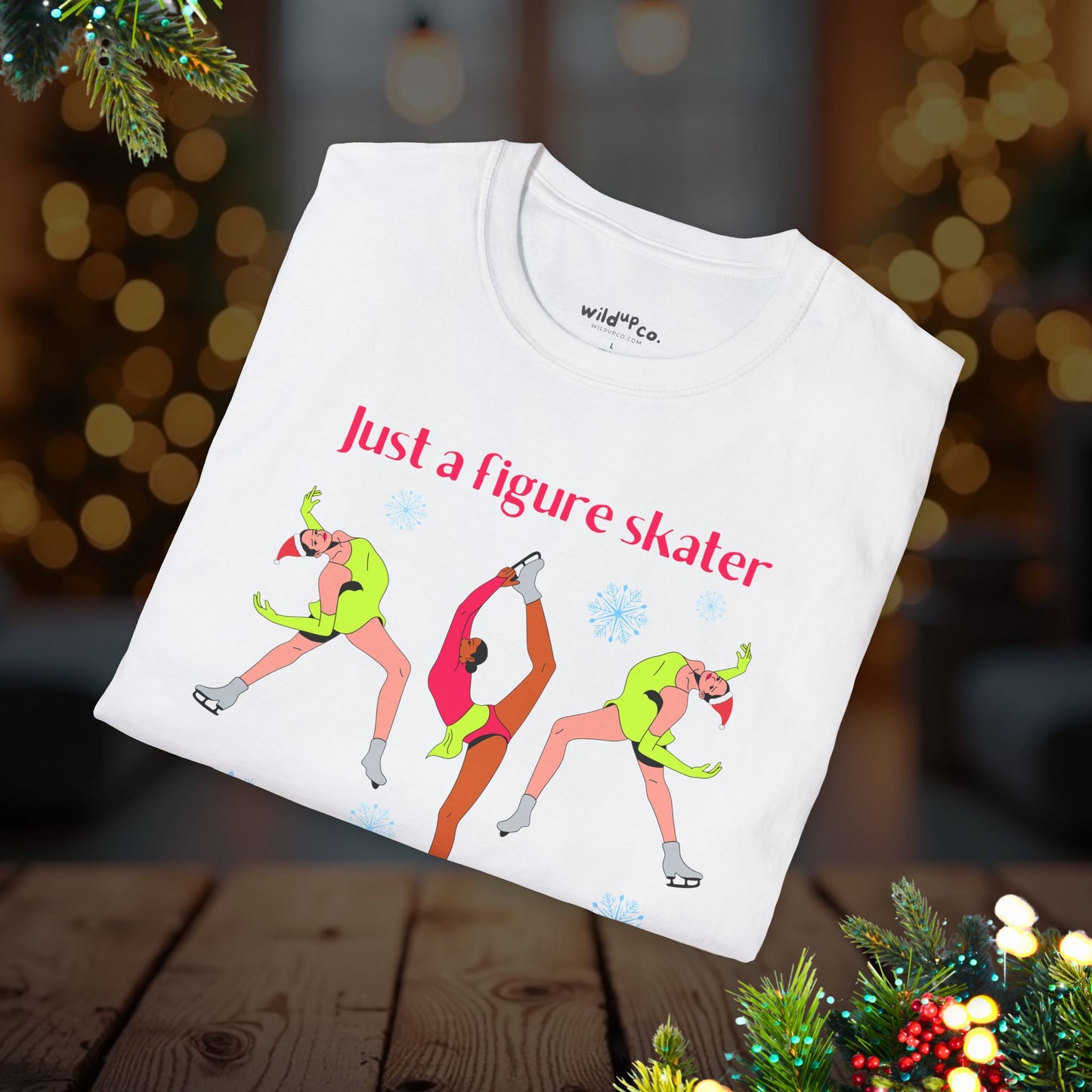 Figure Skater Who Loves Christmas Tee