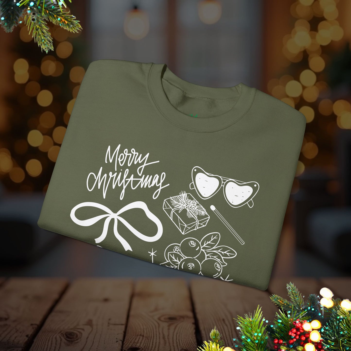 Christmas Doodles Crewneck Sweatshirt