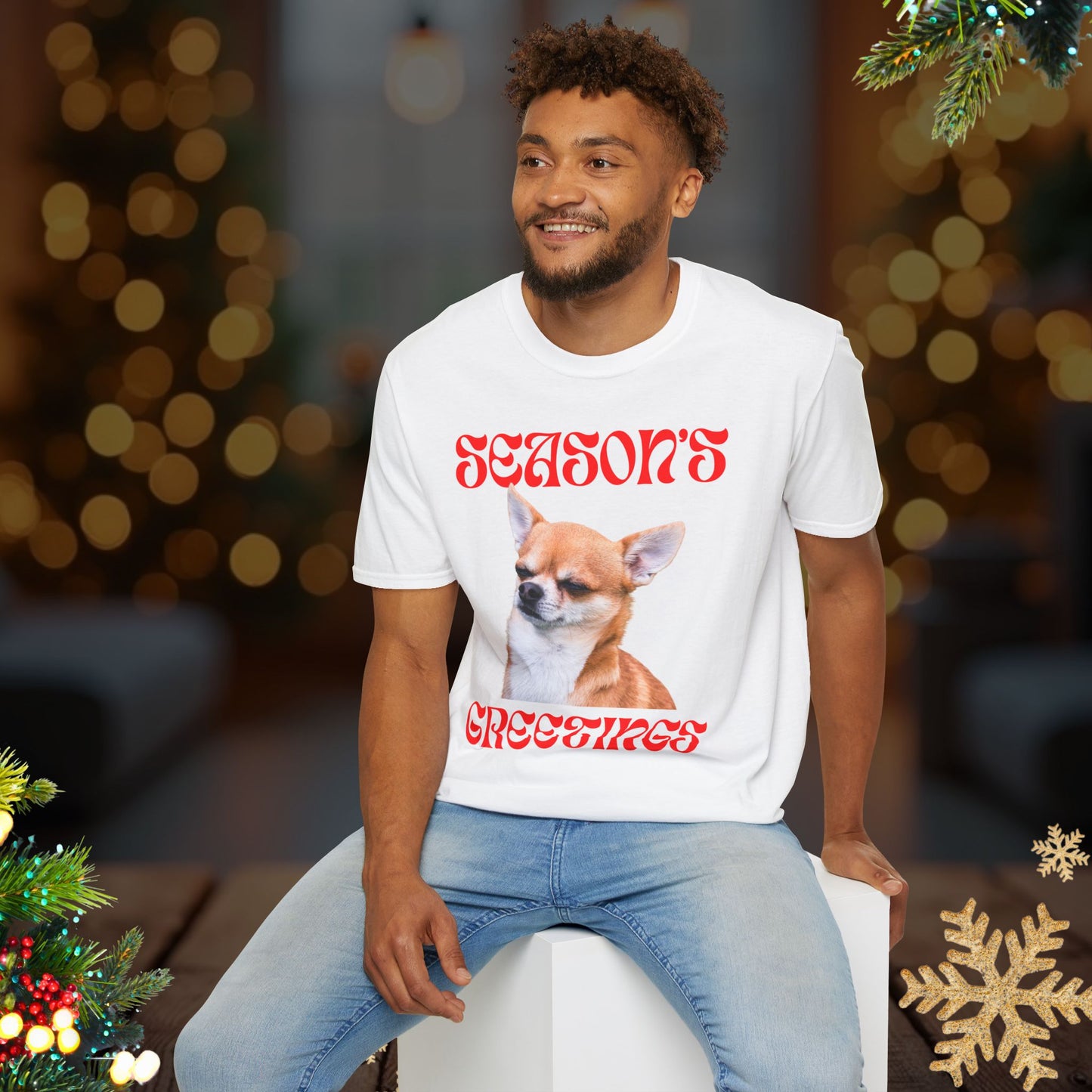 Season’s Greetings Chihuahua Tee
