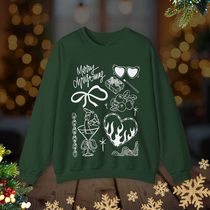 Christmas Doodles Crewneck Sweatshirt