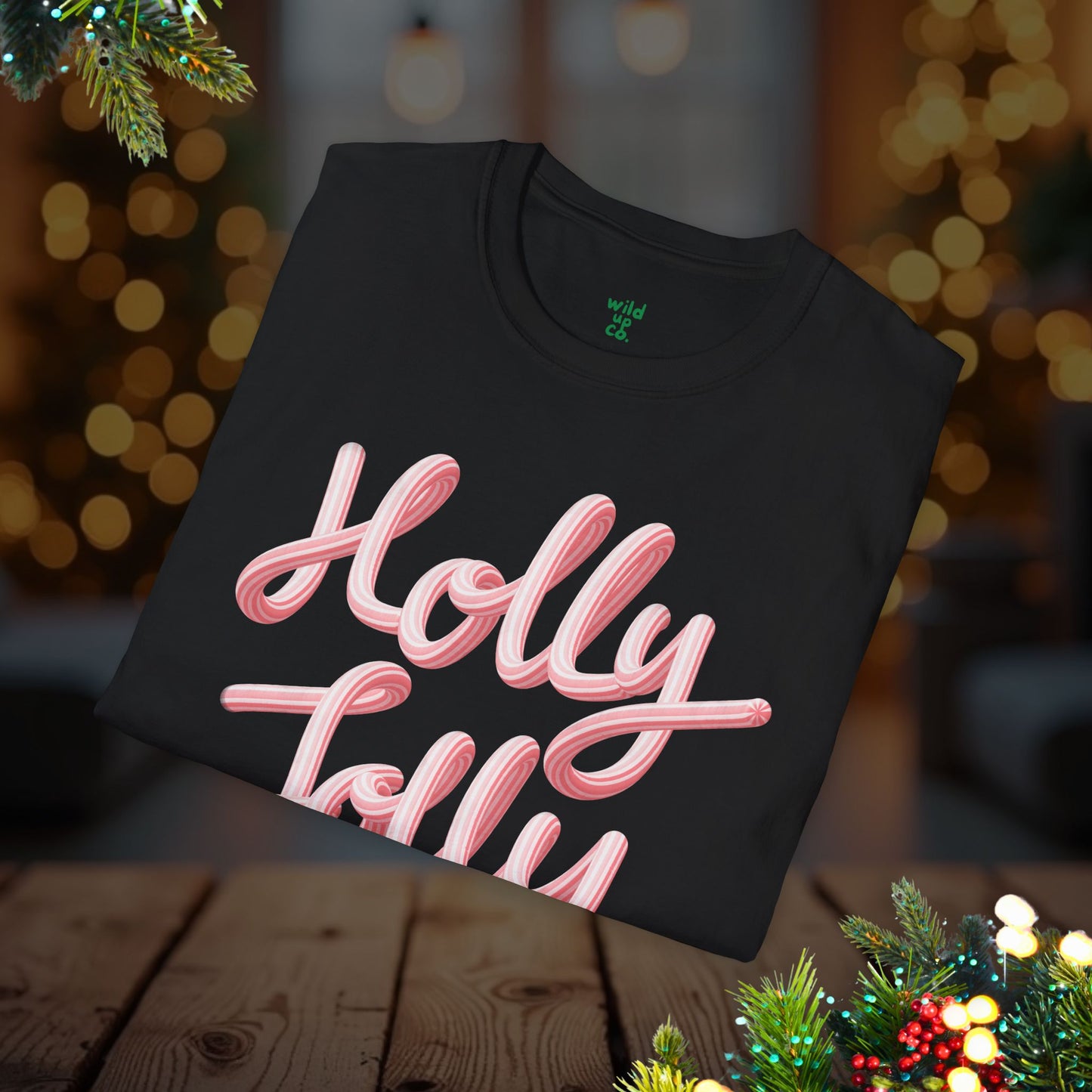 Holly Jolly Retro Cocktail Tee