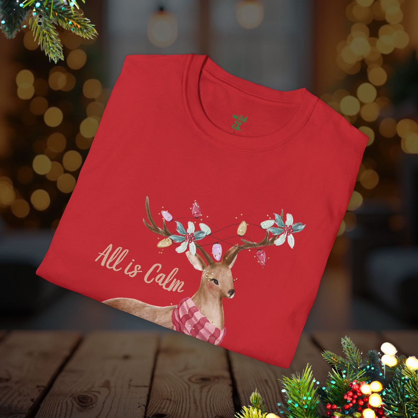 All Is Calm Christmas Tee