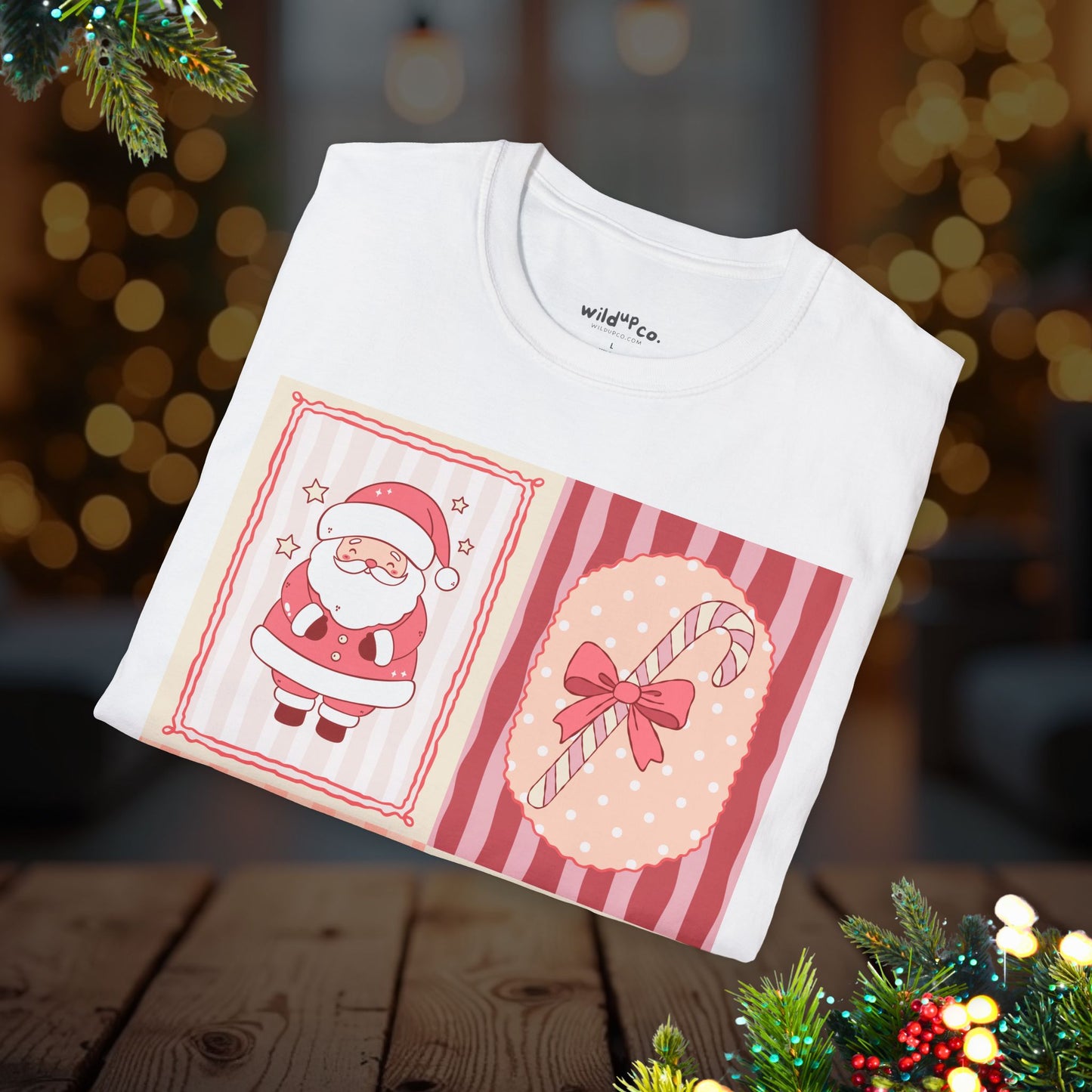 Coquette Christmas Patchwork Tee